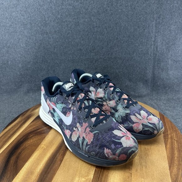 Nike Womens Lunarglide 6 Size 12 Multicolor Running Shoes Sneakers 776260-401 - Picture 2 of 12